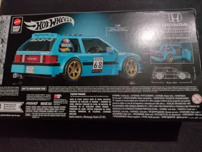 Set Hot Wheels Honda Civic Mattel Brick Shop - miniatura 3