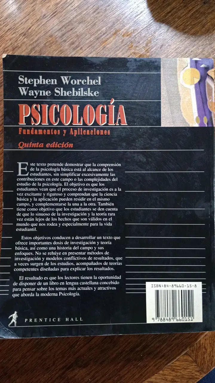 Libro Psicología Fundamentos y Aplicaciones Quinta Edición - 2