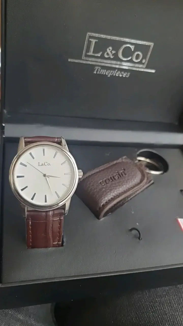 Reloj de pulsera L&Co con correa de cuero - 3