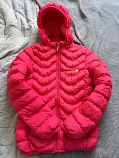 Chaqueta acolchada roja con capucha Merrell - miniatura 1