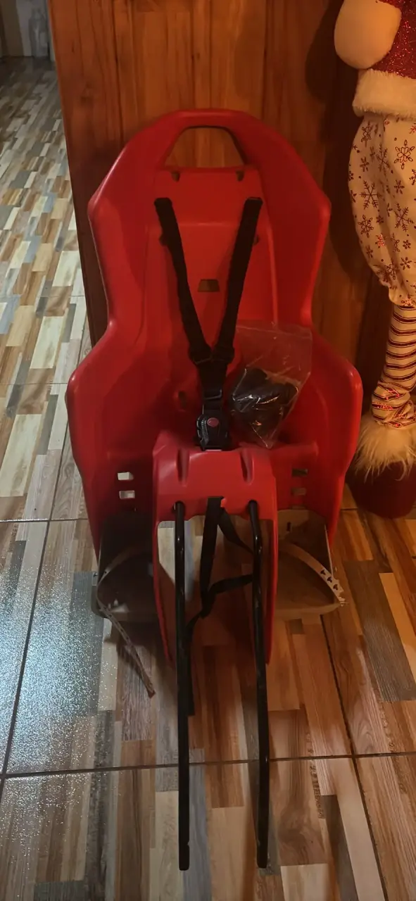 Silla de bicicleta para niños roja