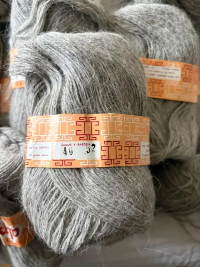 Lana de Alpaca Alpaquita Super Fina Gris - miniatura 4