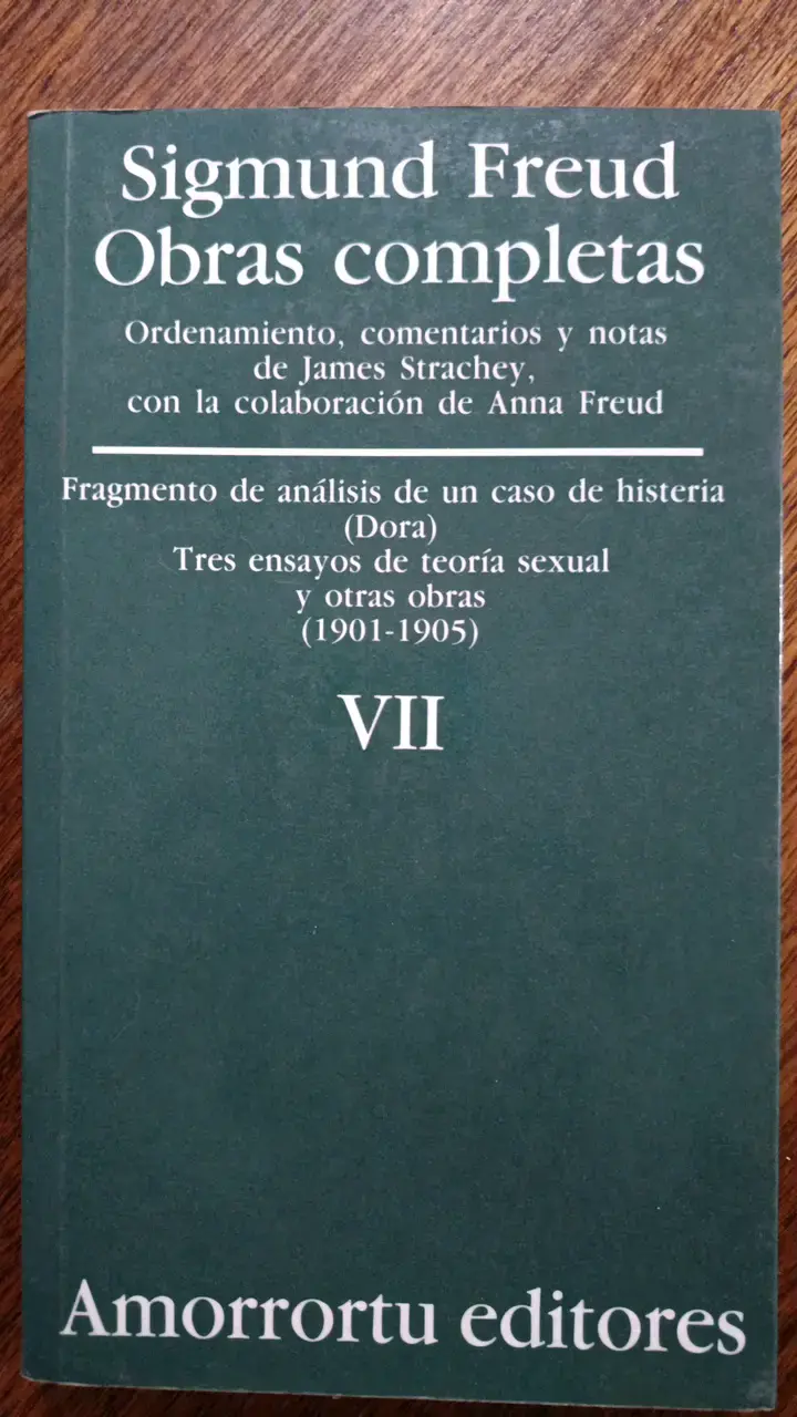 Libro Sigmund Freud Obras Completas Volumen VII - 1