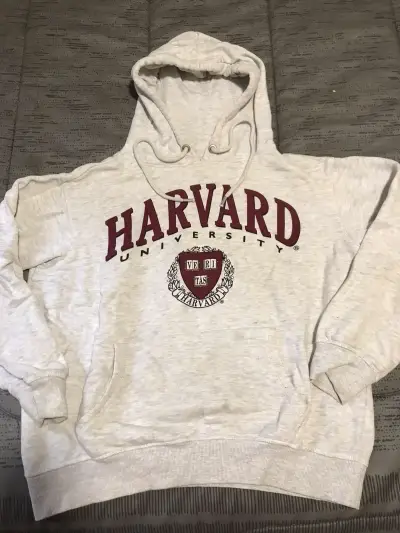 Polerón con capucha Harvard gris claro - miniatura 1