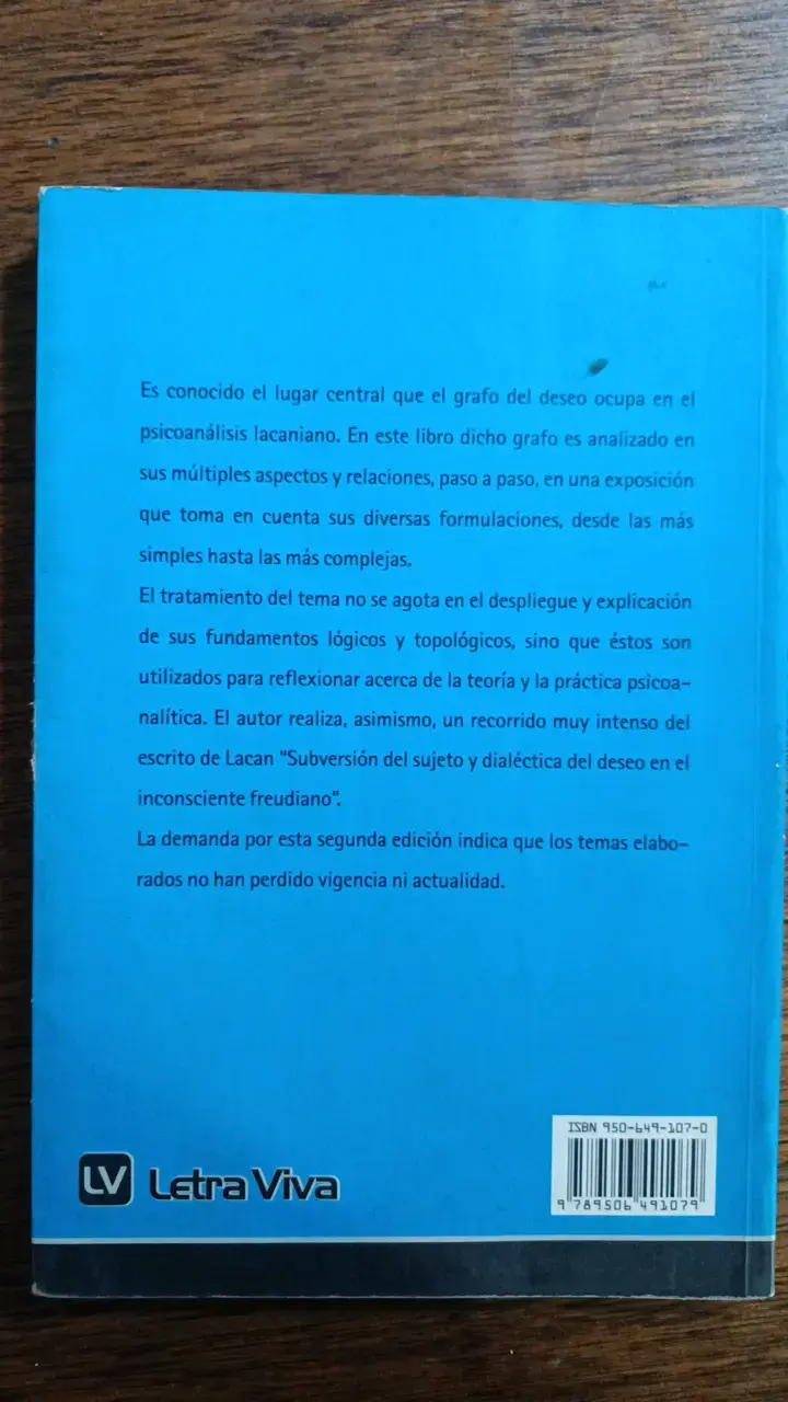 Libro El Grafo del Deseo de Alfredo Eidelsztein - 2