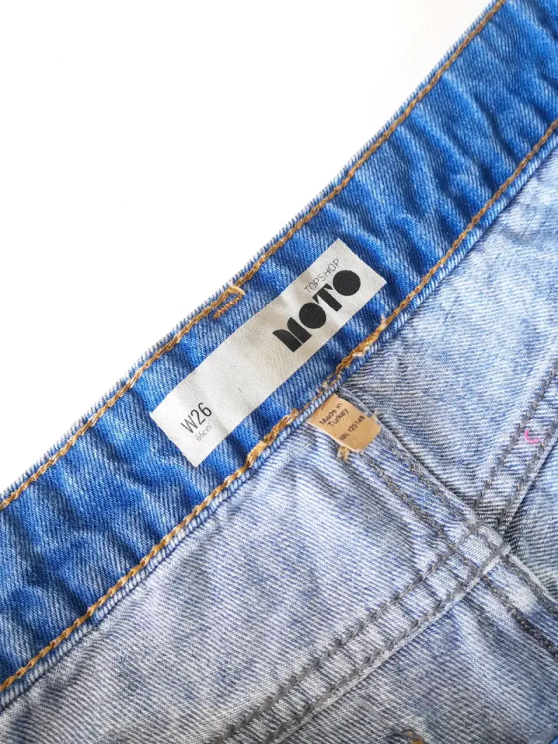 Short demin tiro alto - TopShop MOTO - 3