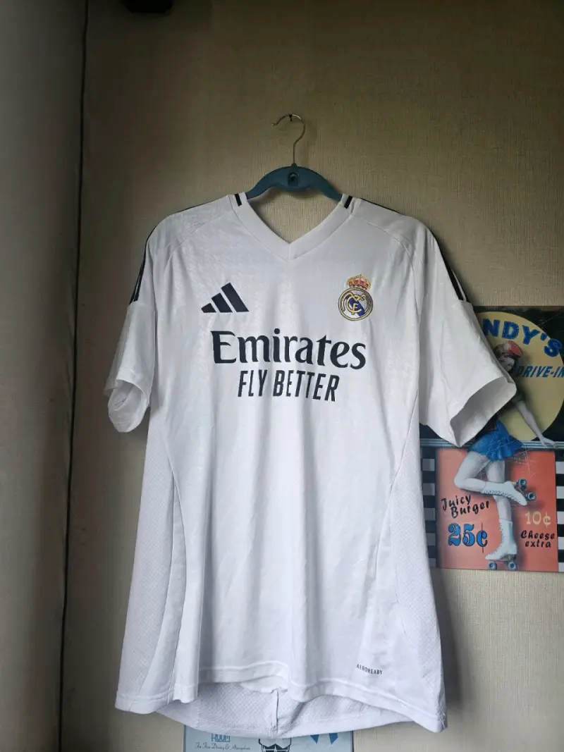 Camiseta Real Madrid Adidas blanca talla L - 1