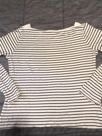Polera rayada manga larga para mujer - miniatura 1