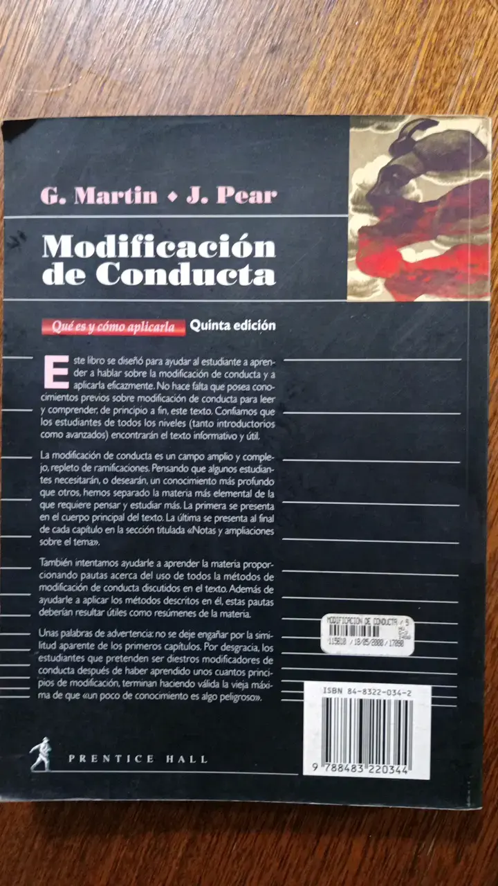 Libro Modificación de Conducta Quinta Edición - 2