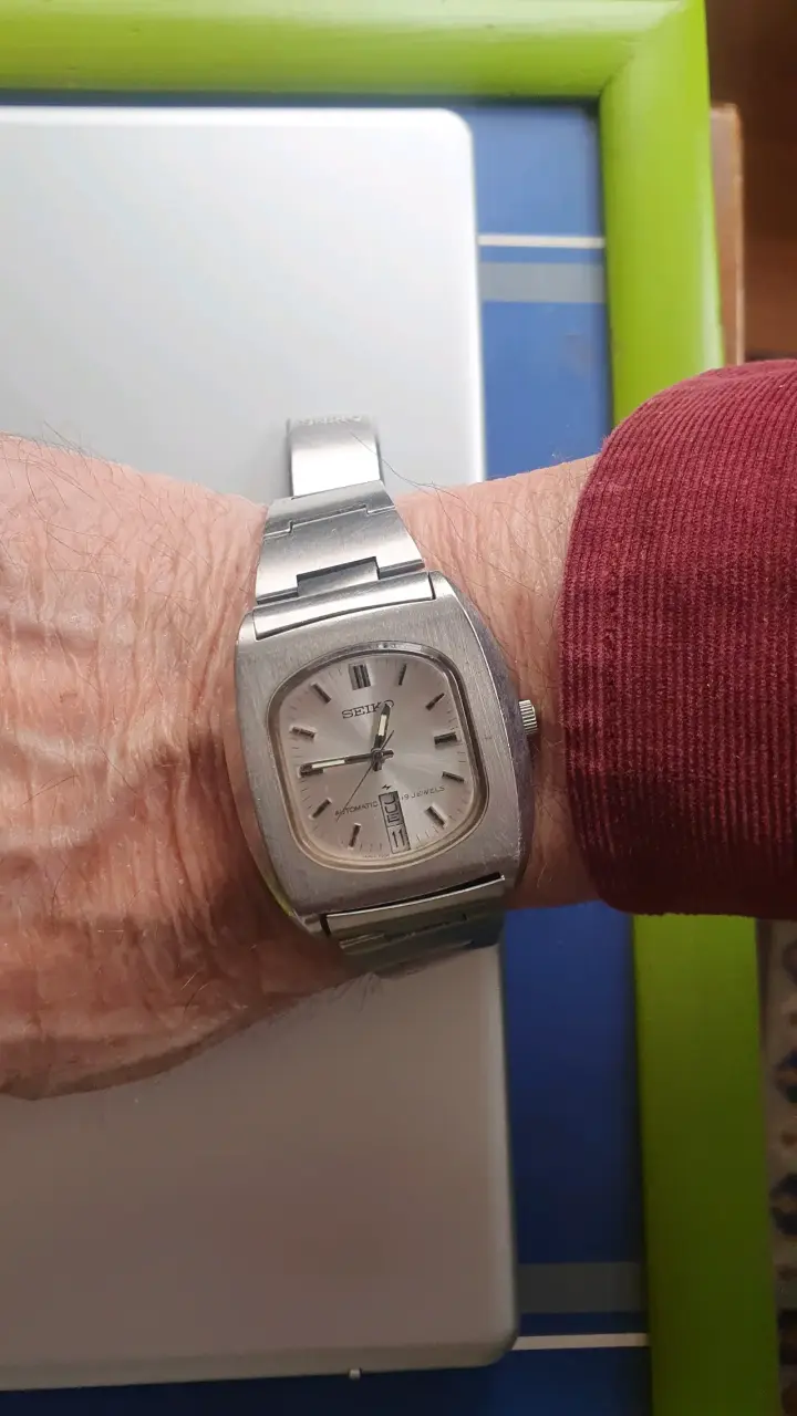 Reloj Seiko automático vintage de acero inoxidable - 1