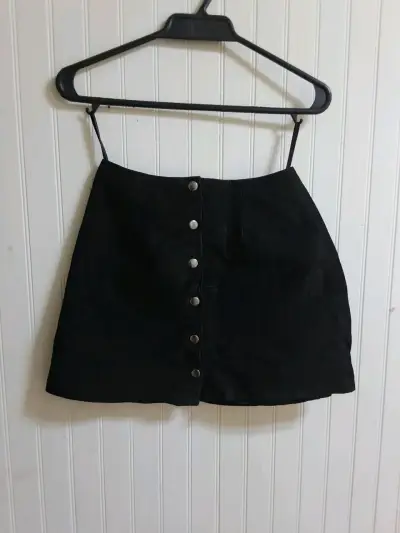 Falda negra con botones Opposite - miniatura 1