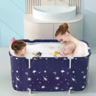 Bañera Plegable Portátil Adultos Y Niños - miniatura 1