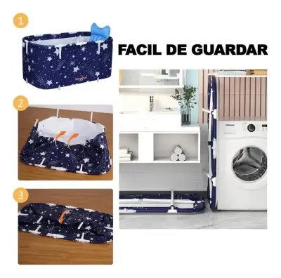 Bañera Plegable Portátil Adultos Y Niños - miniatura 4