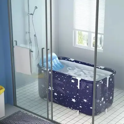 Bañera Plegable Portátil Adultos Y Niños - miniatura 5