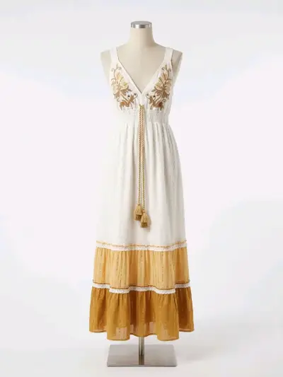 Vestido maxi boho chic - miniatura 1