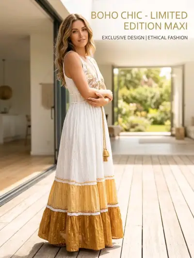 Vestido maxi boho chic - miniatura 3