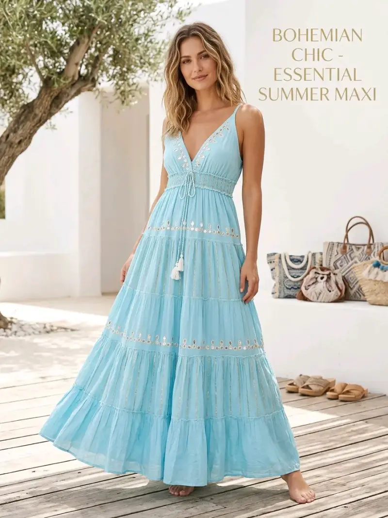 Vestido maxi boho chic - 5