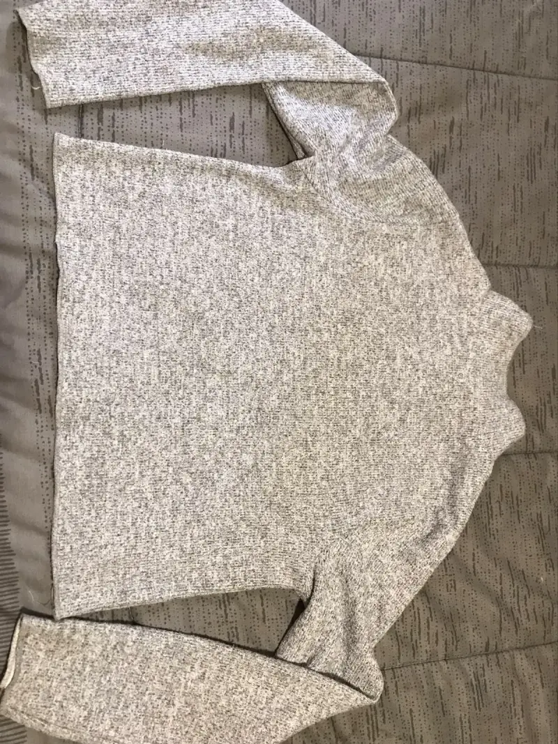 Suéter gris para mujer talla M - 2