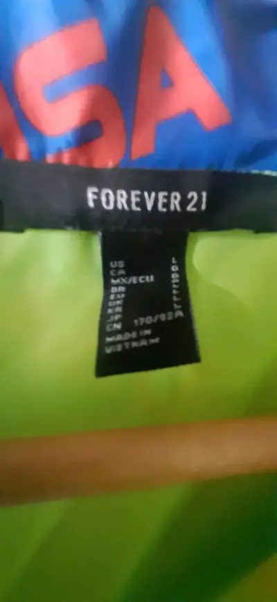 Chaqueta cortaviento azul Forever 21 USA - miniatura 2