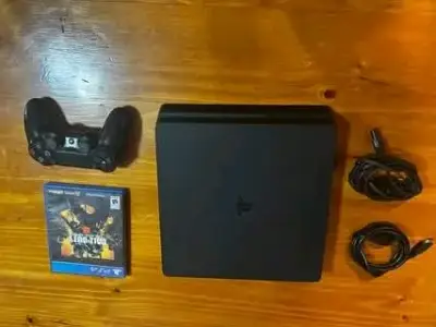 Consola PS4 con Control y Juego Call of Duty - miniatura 1