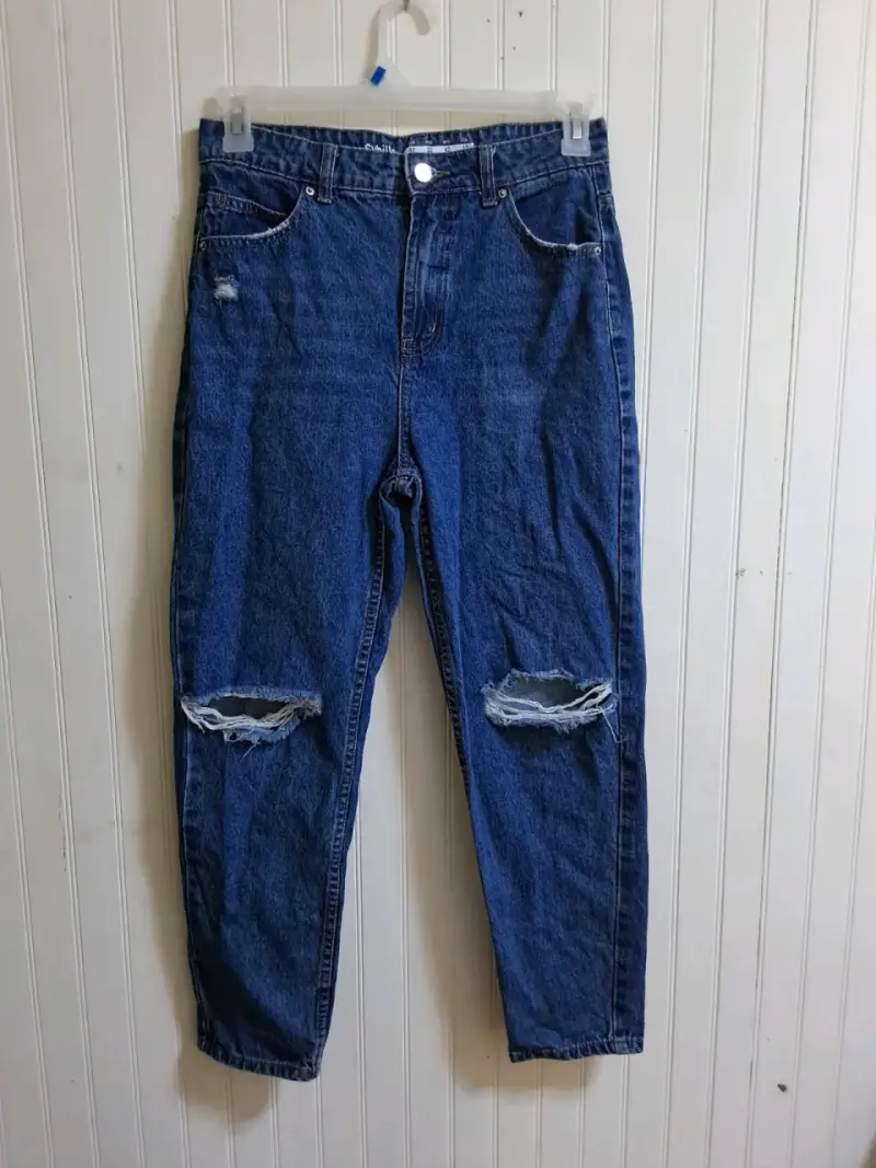 Jeans azules rasgados para mujer Sybilla - 2