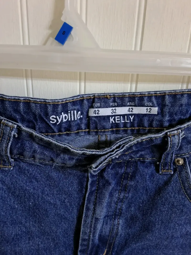 Jeans azules rasgados para mujer Sybilla - 4