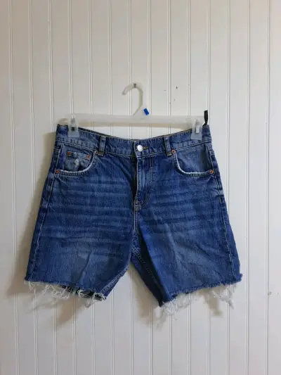 Shorts de mezclilla Zara para mujer - miniatura 1