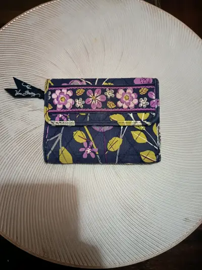 Billetera floral azul Vera Bradley - miniatura 1