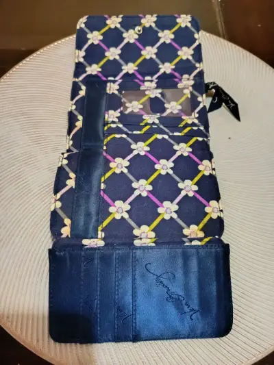 Billetera floral azul Vera Bradley - miniatura 3