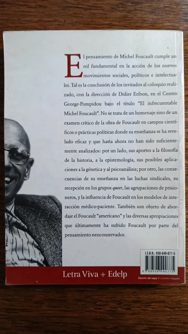 Libro El Infrecuentable Michel Foucault - 2