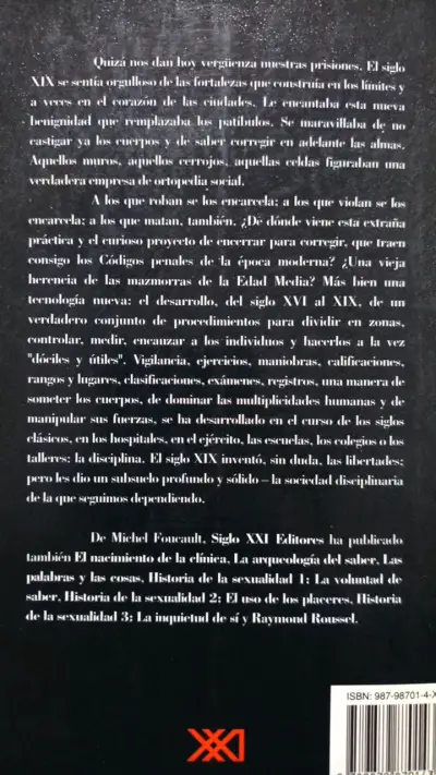 Libro 'Vigilar y Castigar' de Michel Foucault - miniatura 2