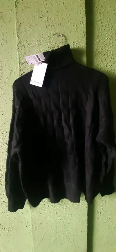 Suéter negro de lana Basement talla XL - miniatura 1