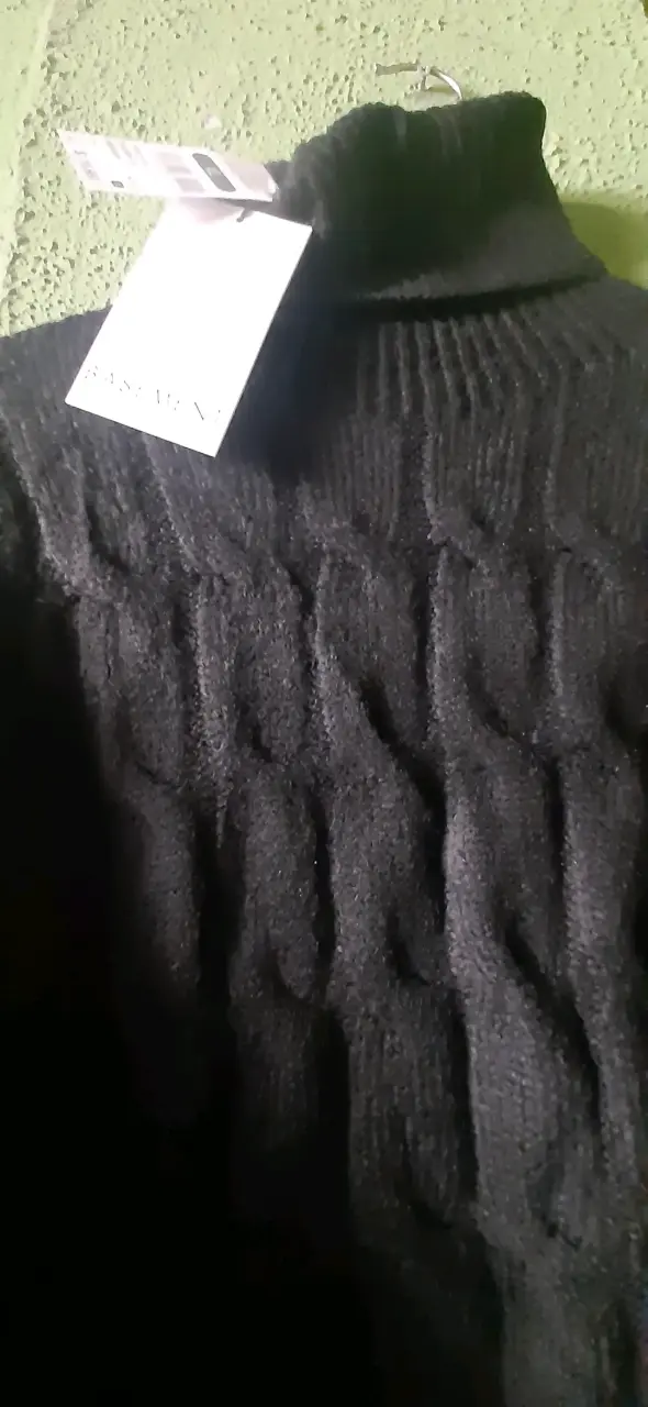 Suéter negro de lana Basement talla XL - 3