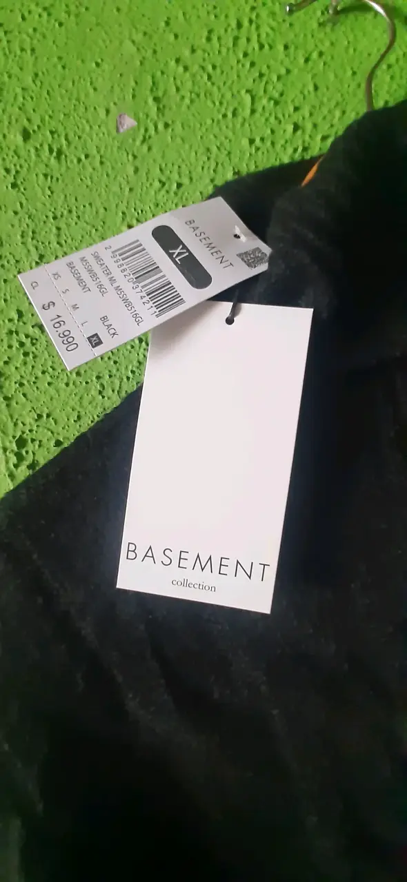 Suéter negro de lana Basement talla XL - 4