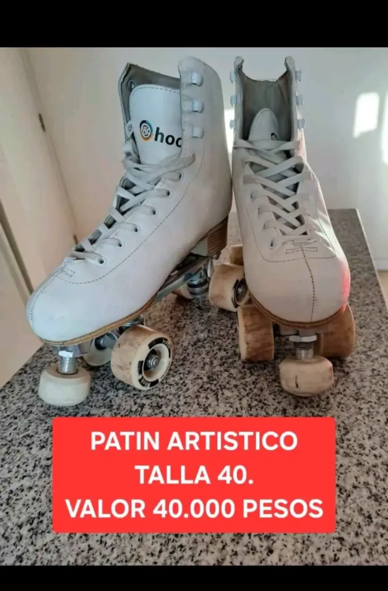 Patines artísticos blancos talla 40