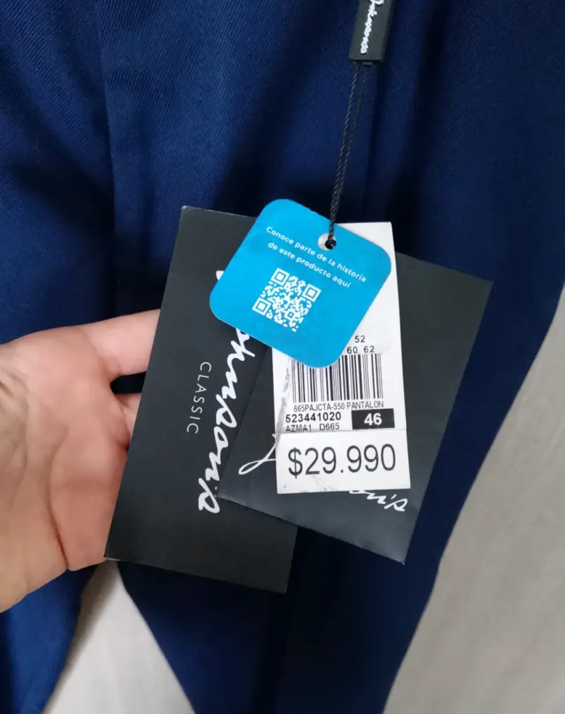 Pantalones de vestir azul marino para hombre - 4