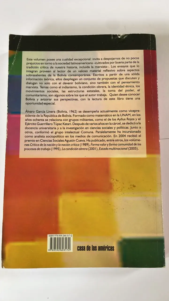 Libro 'La Potencia Plebeya' de Álvaro García Linera - 2