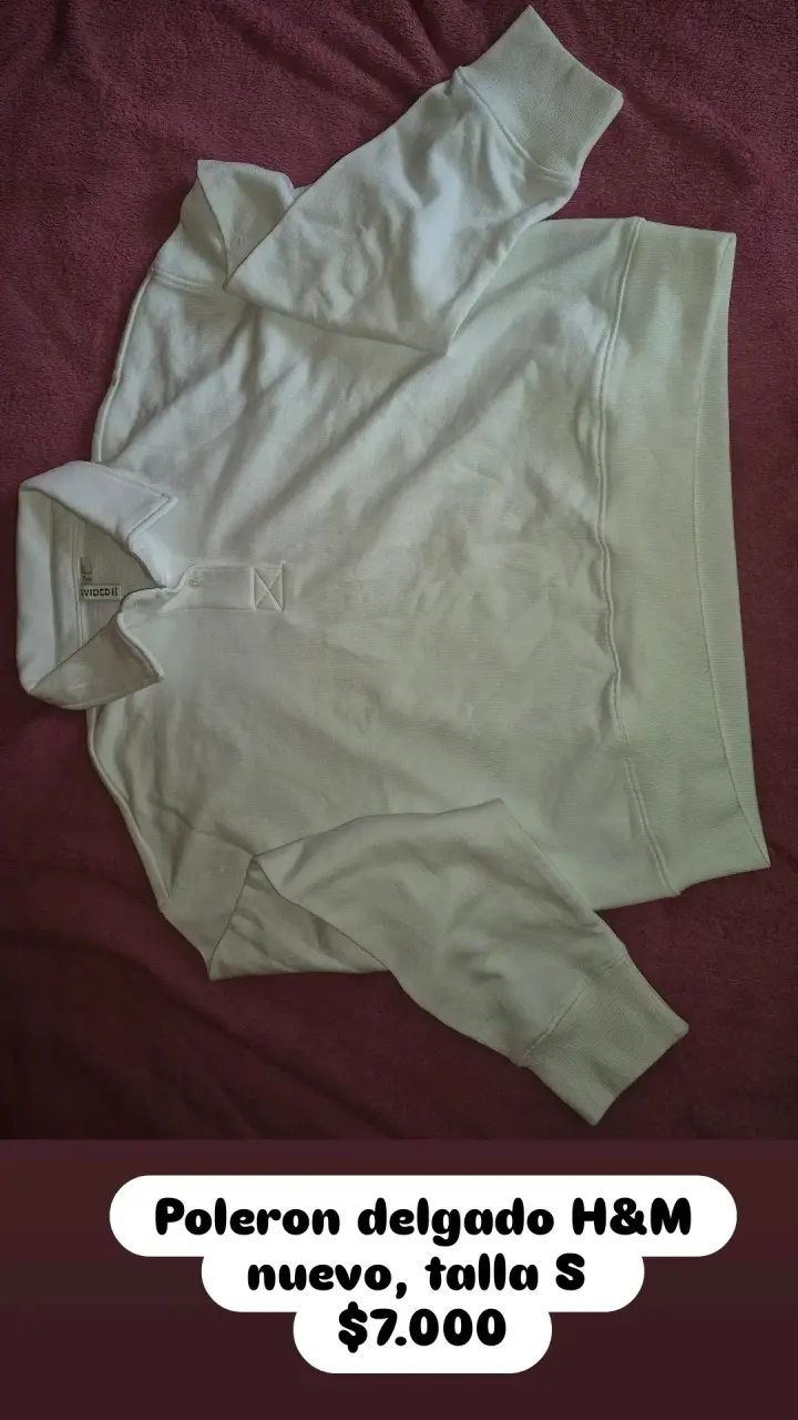 Polerón delgado H&M nuevo talla S