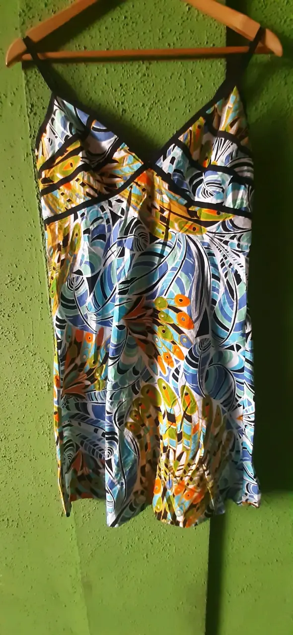 Vestido veraniego estampado colorido - 2