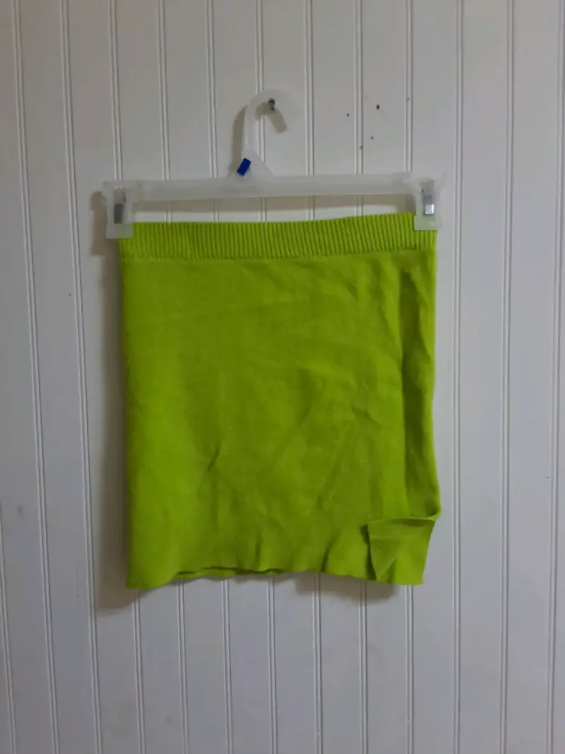 Conjunto de top y falda verde lima Shein - 5