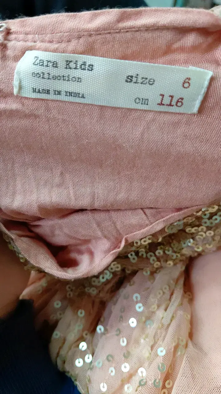 Vestido niña talla 6 marca zara - 3