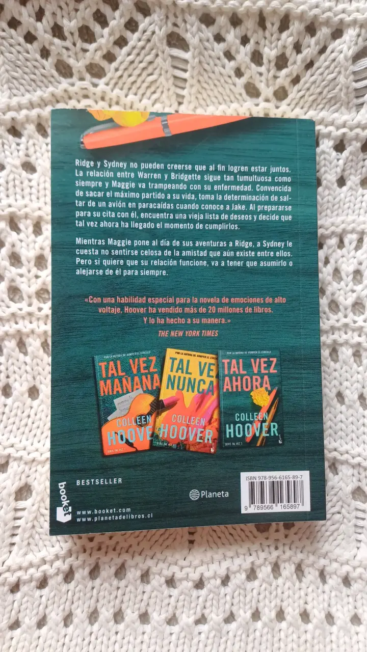 Libro Tal Vez Ahora de Colleen Hoover - 2