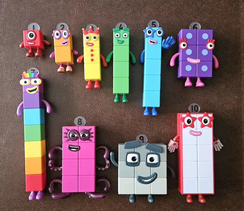 Number Blocks. Figuras de juguete educativas.