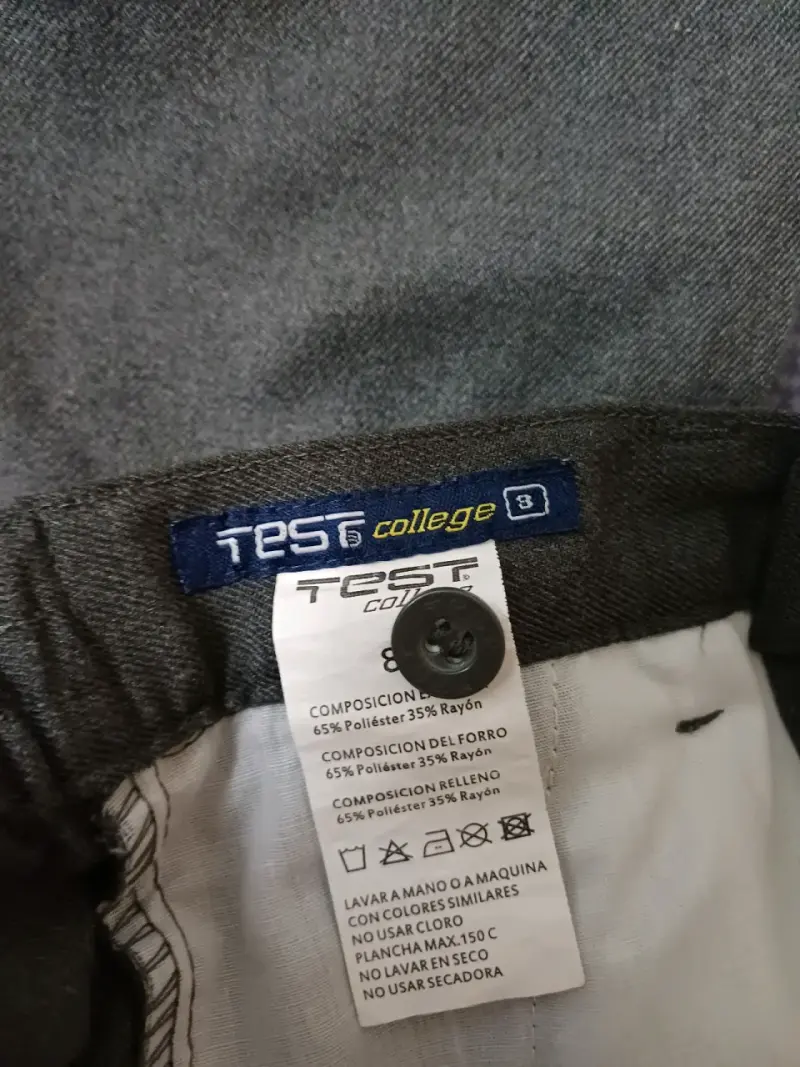 Pantalones escolares grises Holley talla 8 - 4