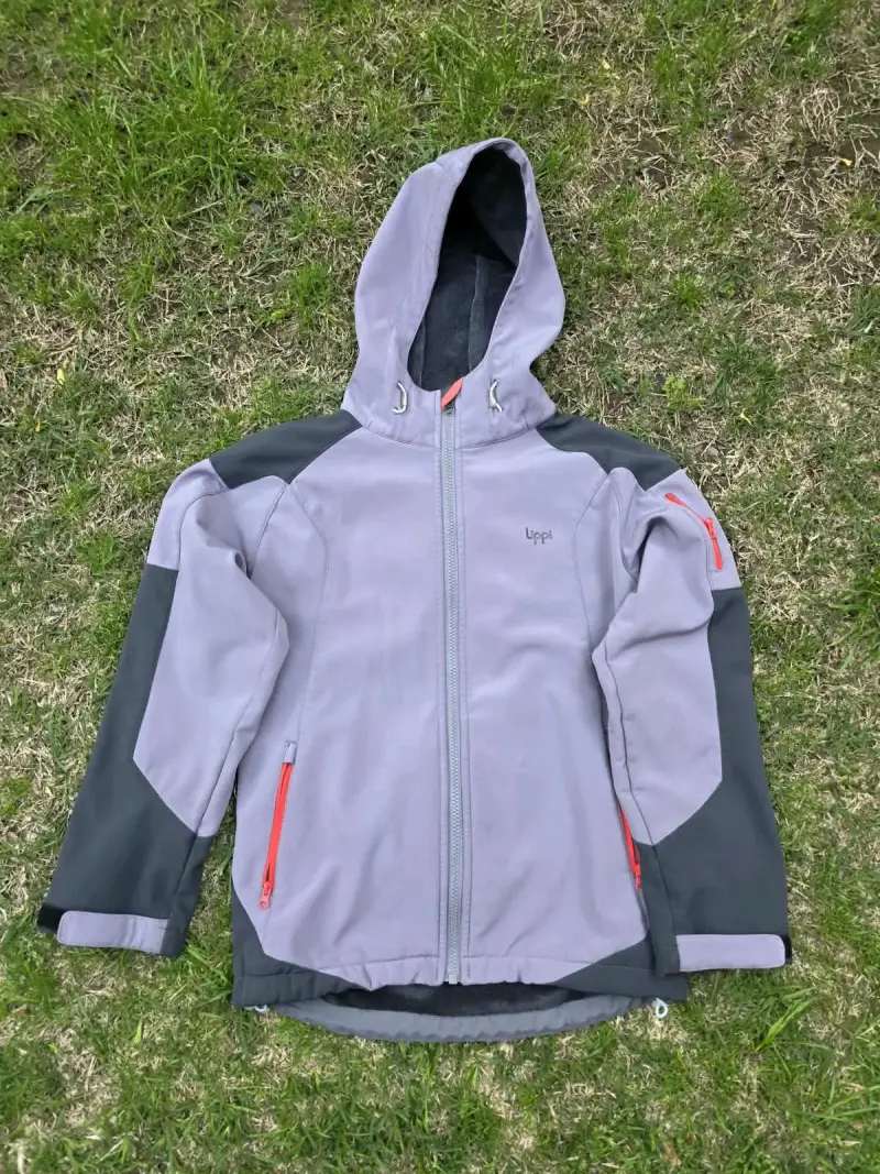 Chaqueta Softshell Gris Lippi con Capucha - 1