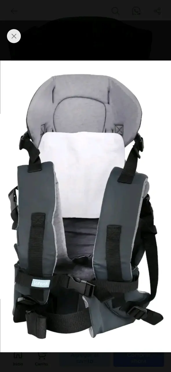 Portabebé Infanti Druk Marengo Gris - 3