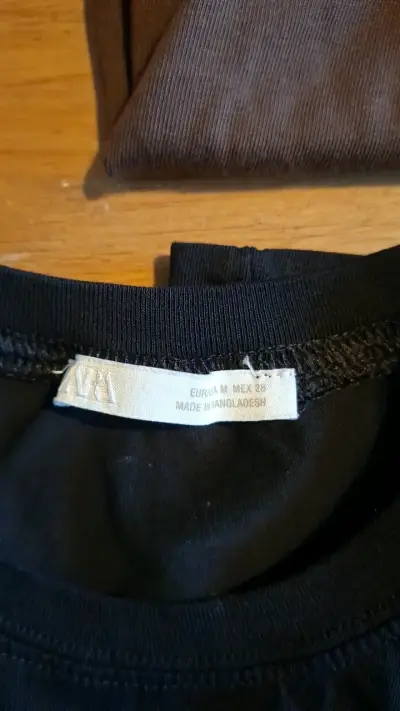 Pack de Poleras Básicas zara  Negro y Marrón - miniatura 3