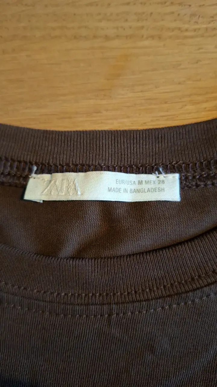 Pack de Poleras Básicas zara Negro y Marrón - 5