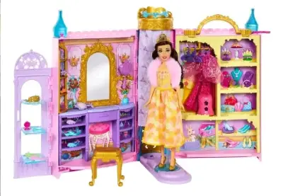 Set Juguete Princesa Bella Vestidor y Accesorios - miniatura 1