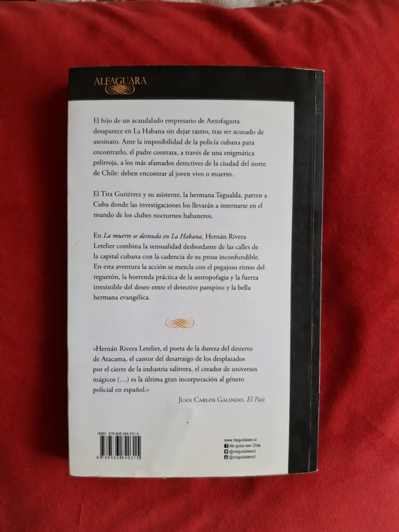 Libro 'La muerte se desnuda en La Habana' de Hernán Rivera Letelier - 2